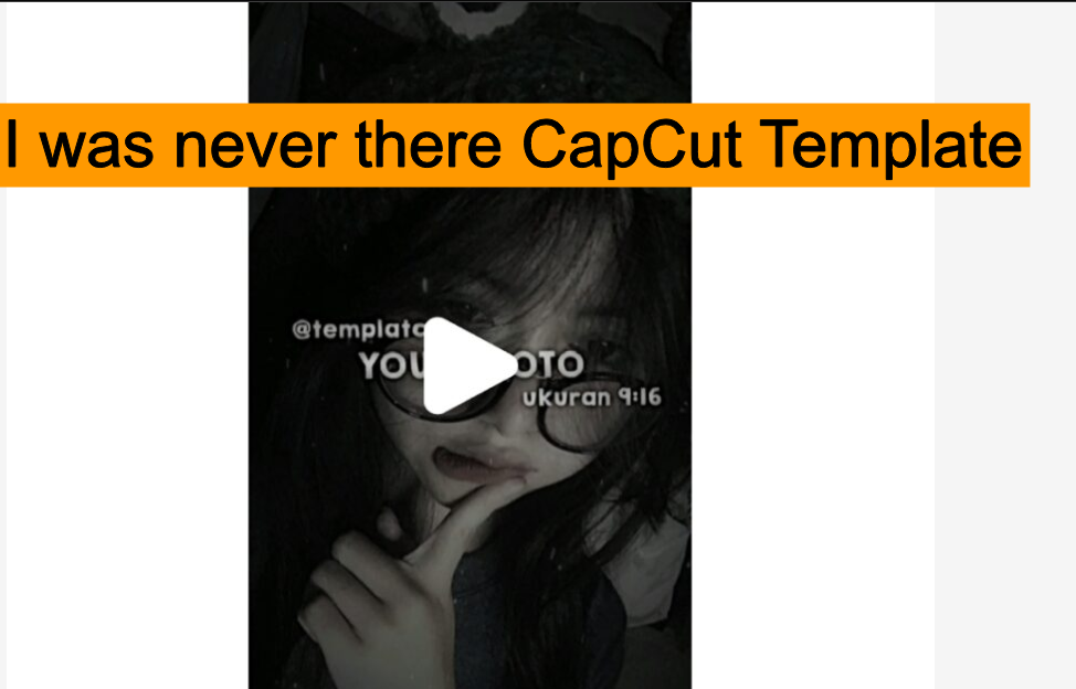 [capcut template] under the influence x i was never there