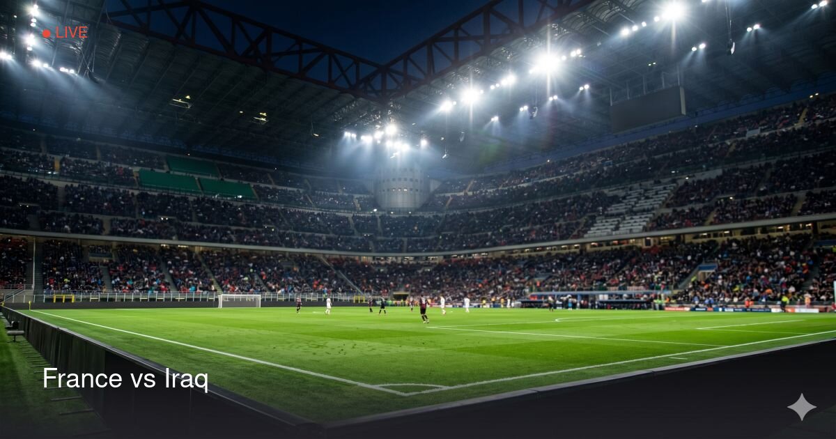 مباراة فرنسا ضد العراق بث مباشر كأس العالم 2026