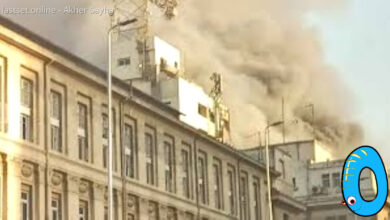تفاصيل السيطرة على حريق سنترال رمسيس في وسط البلد